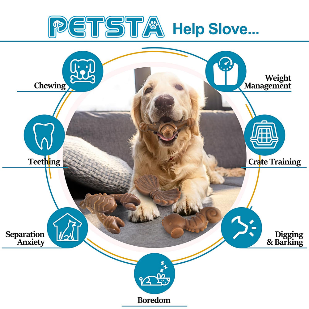 PETSTA Tough Dog Toy suitable for all breeds supports versatile, durable play