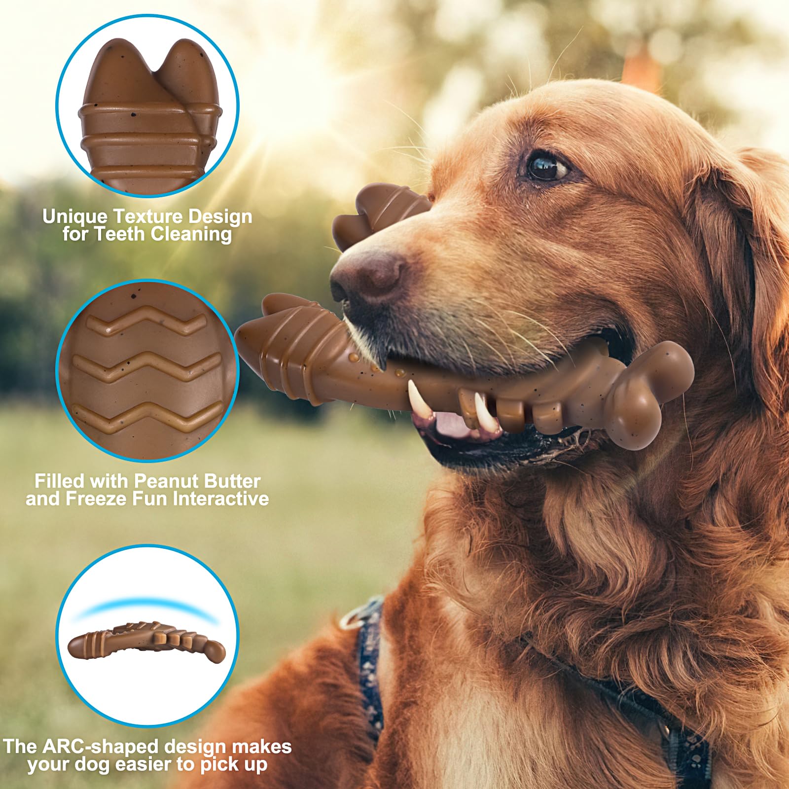 PETSTA Tough Dog Toy durability close-up shows rugged nylon construction for fierce chewers