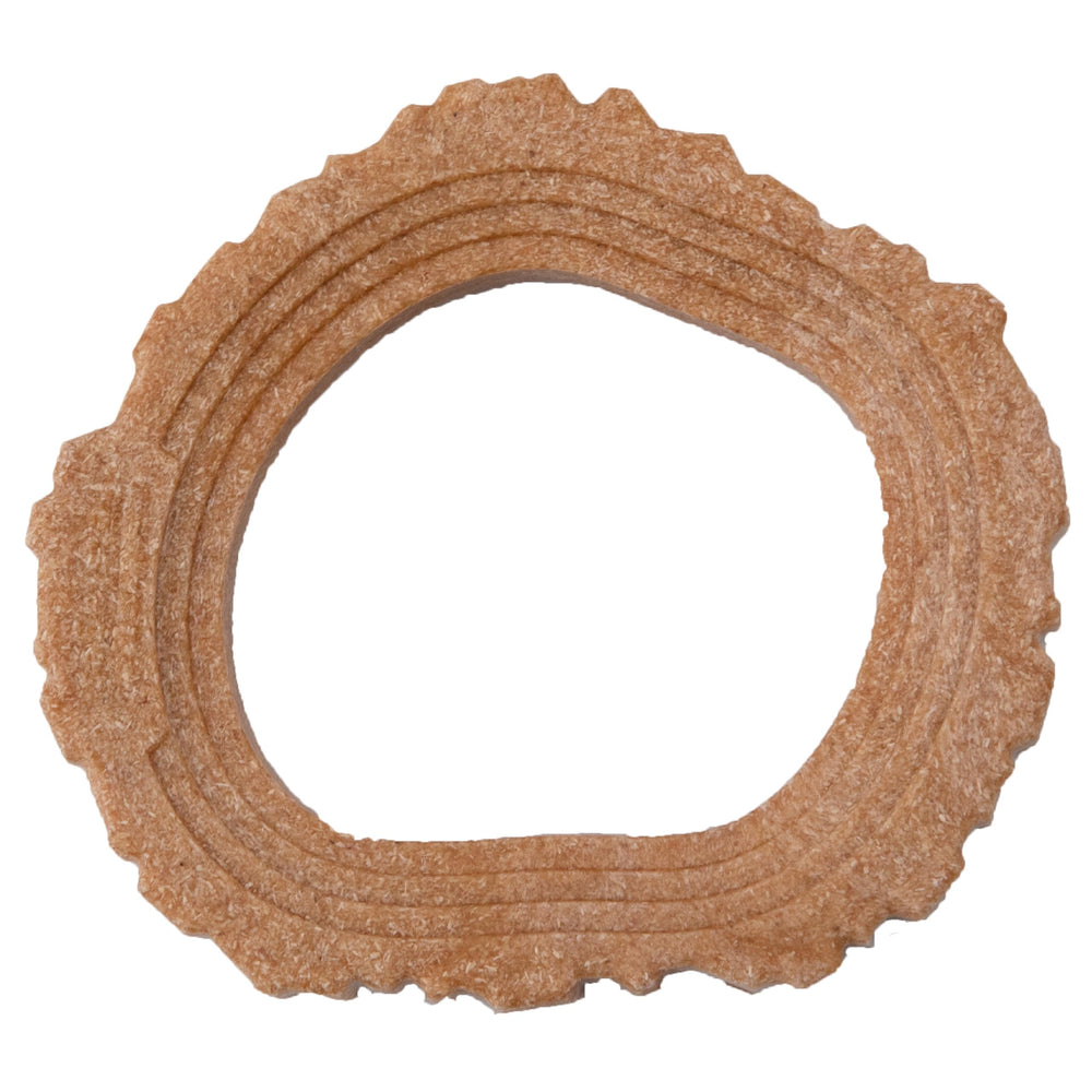 Petstages Dogwood Ring Small front view shows durable chew for teething relief