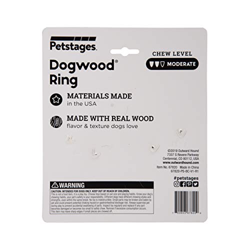 Petstages Dogwood Ring Small outdoors scene demonstrating versatile chewing