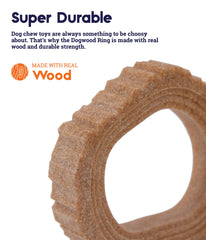 Petstages Dogwood Ring Small floats in water for aquatic play