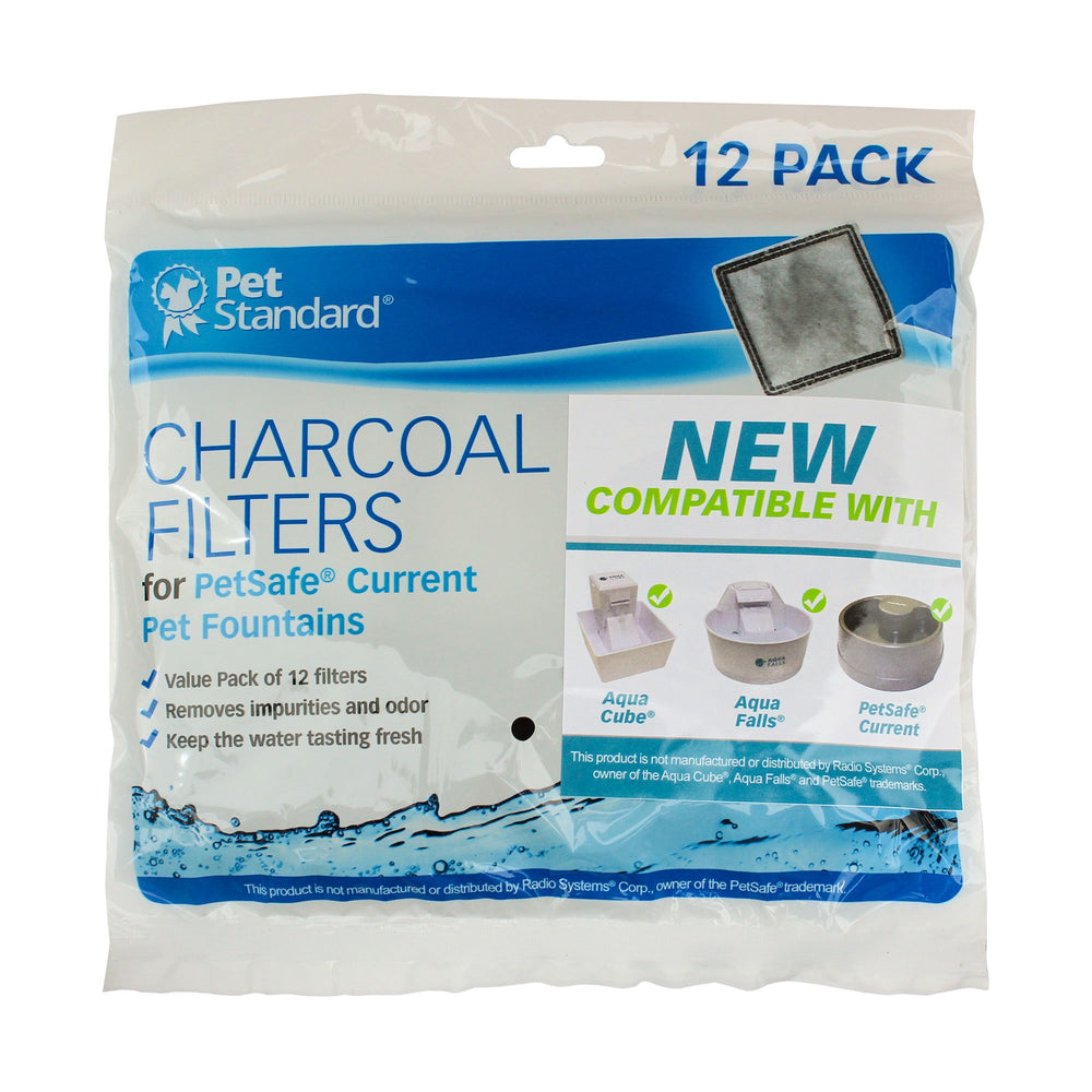 PetStandard double-filtration system uses cotton and activated carbon for clean water.