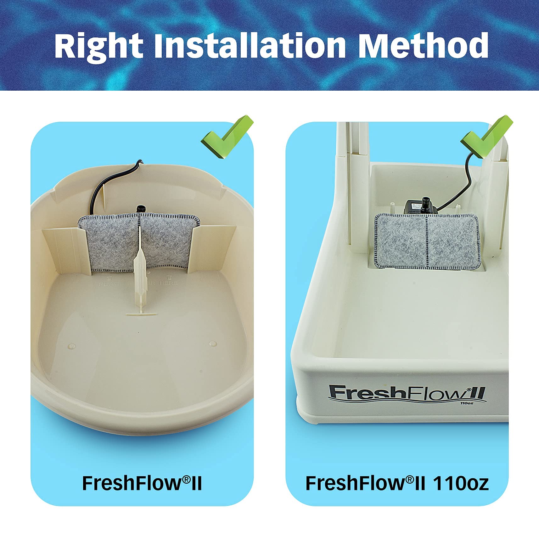 PetStandard Filters charcoal odor removal suggesting fresher-tasting water for pets.