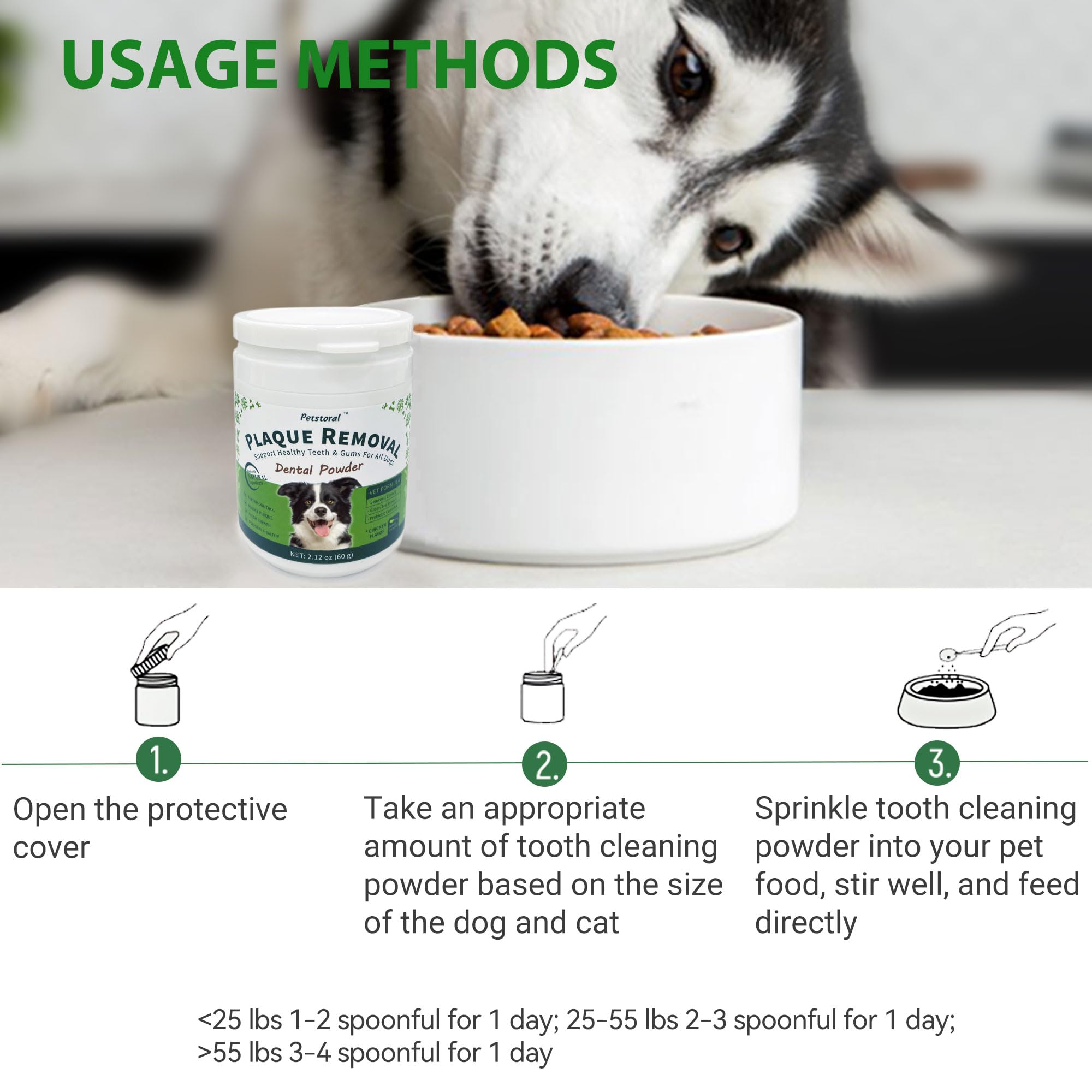 Petstoral dog oral care daily-use scene promotes healthier gums and teeth.