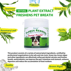 Petstoral product helps fresh breath and healthier gums in dogs.