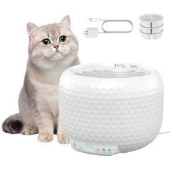 Petsuper automatic water fountain with diamond design enhances modern home decor.