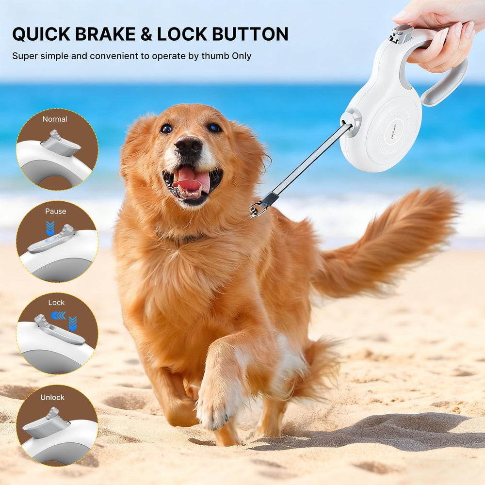 Petsuper heavy-duty nylon tape supports confident long-range dog exploration