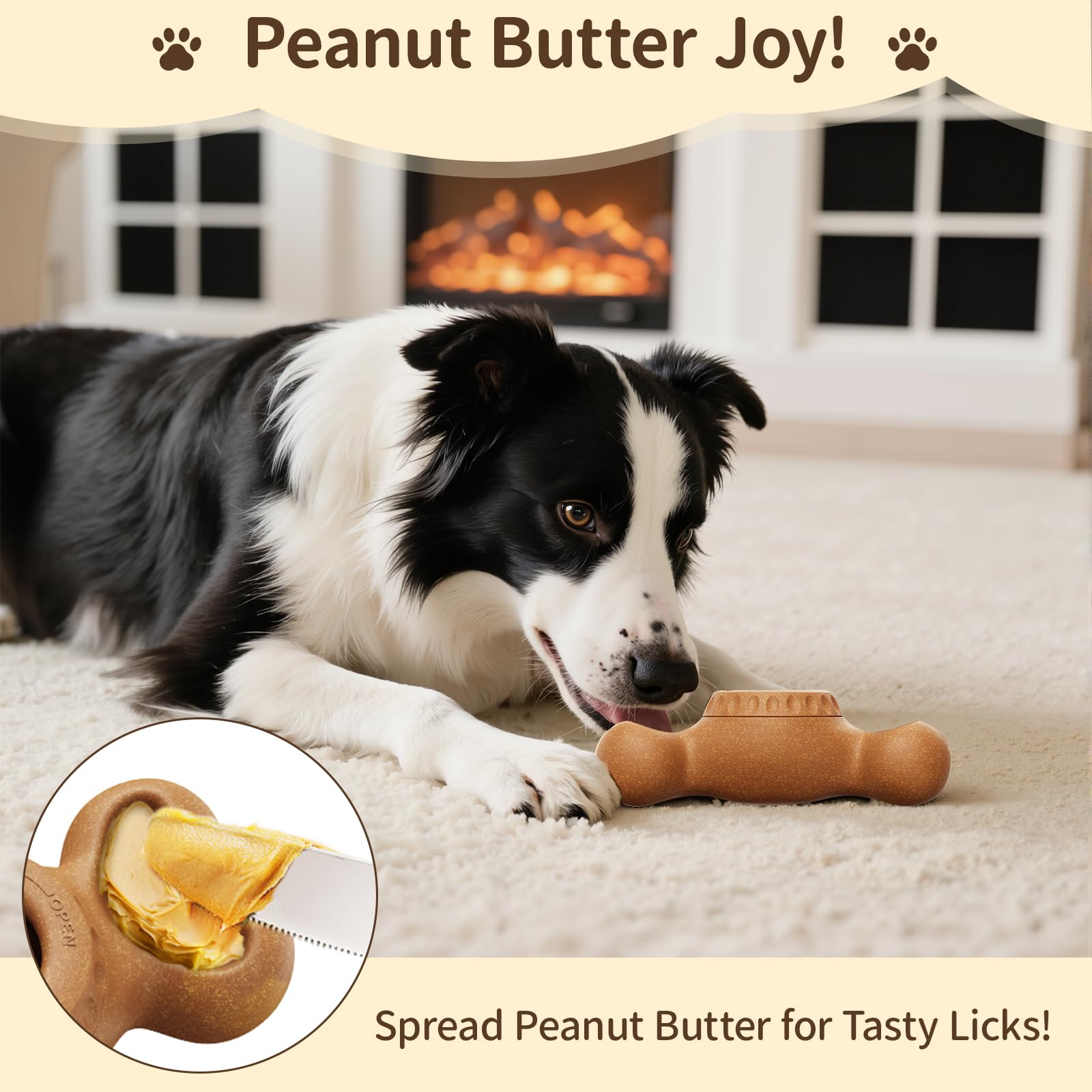 PETSWEET 3-in-1 enrichment toy shows chew-resistant nylon and wood fiber construction.