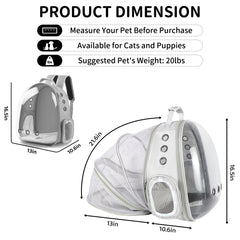 PETSWEET expandable back panel provides extra space for pet comfort.