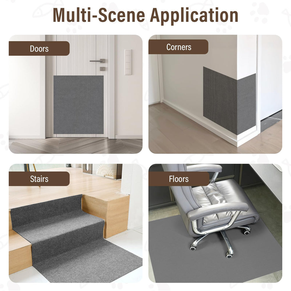 PETSWEET cat-scratch-furniture-protector corner-application fits around tight spaces and edges.
