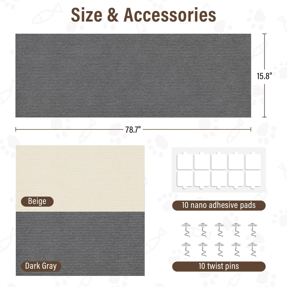 PETSWEET cat-scratch-furniture-protector living-room-scene protects furniture in daily use.