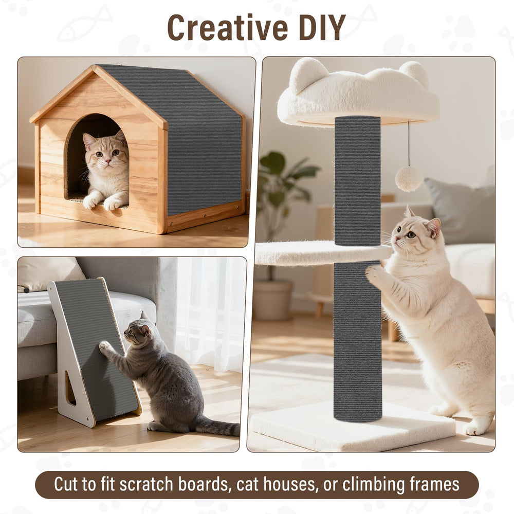 PETSWEET cat-scratch-furniture-protector self-adhesive back enables peel-and-stick installation.