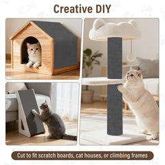 PETSWEET cat-scratch-furniture-protector self-adhesive back enables peel-and-stick installation.