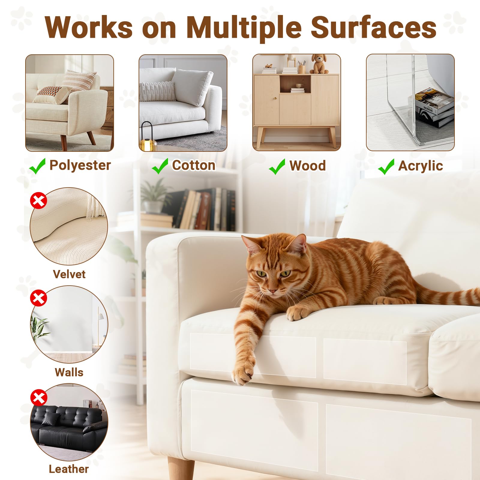 PETSWEET cut-to-fit sheet tailored to furniture corners.