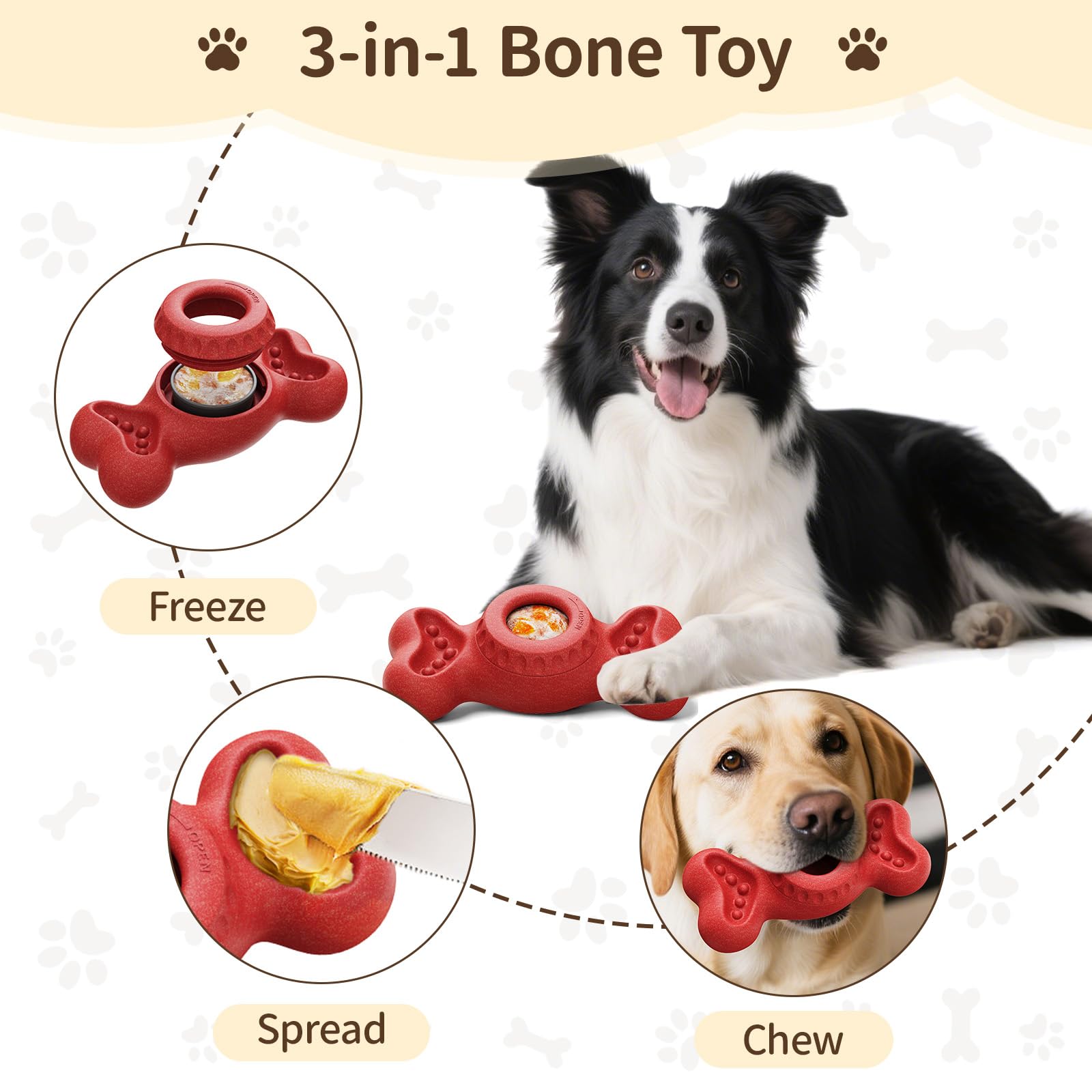 PETSWEET frozen treat molds ready for peanut butter rewards during play.