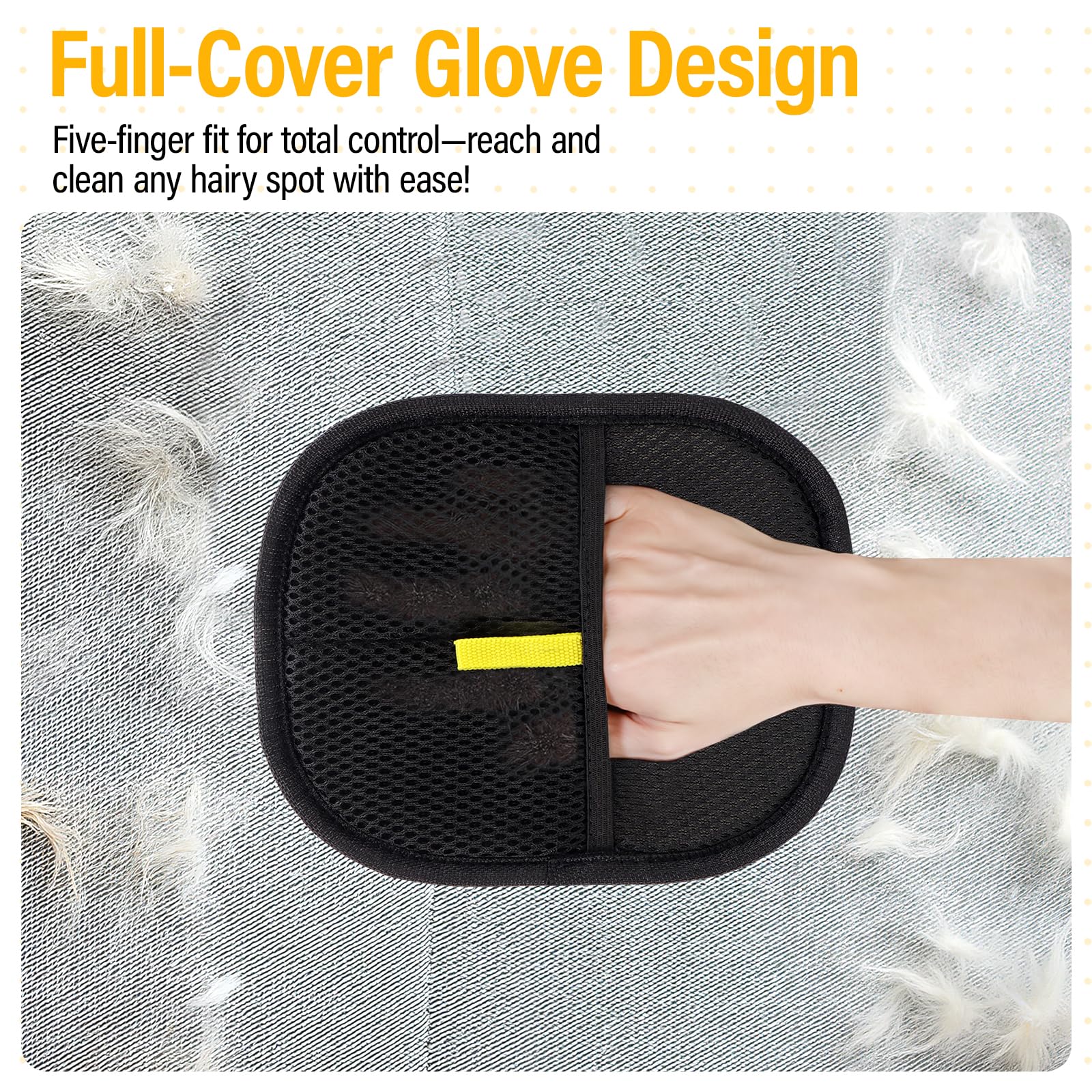 PETSWEET glove-cleaning-car-seats captures versatile use in vehicle interiors.