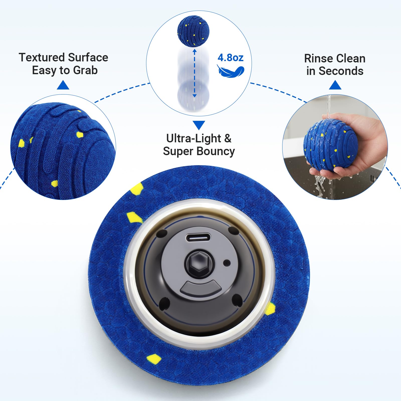 PETSWEET jump-mode dog toy image captures remote-triggered jumps and surprise bursts.