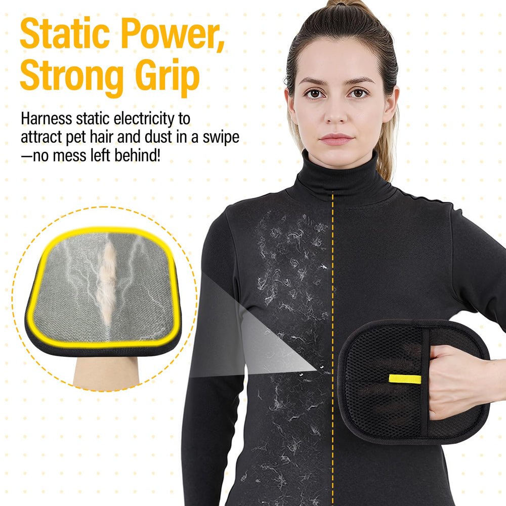 PETSWEET soft-skin-friendly-glove-fit offers comfortable extended cleaning sessions.