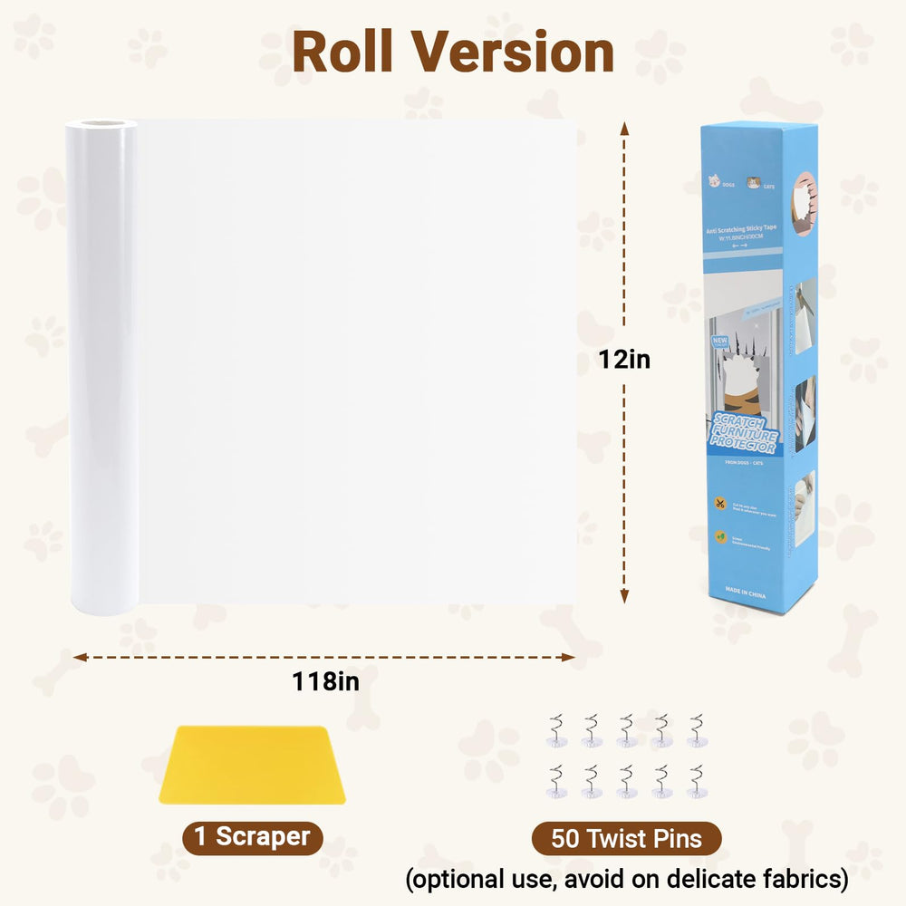 PETSWEET transparent film blends with fabric while protecting surfaces.