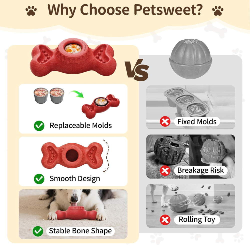 PETSWEET treat-mold boxes keep frozen treats organized and mess-free.