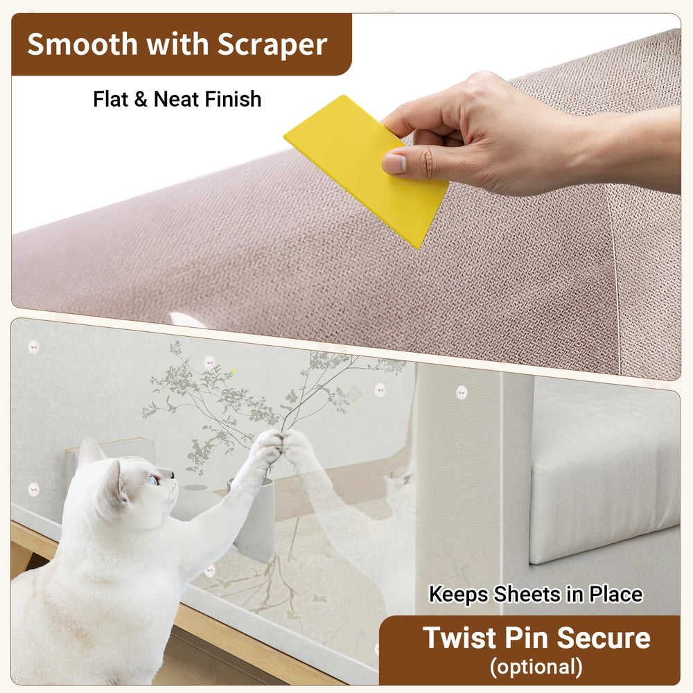 PETSWEET twist pins included for extra hold on corners and edges.