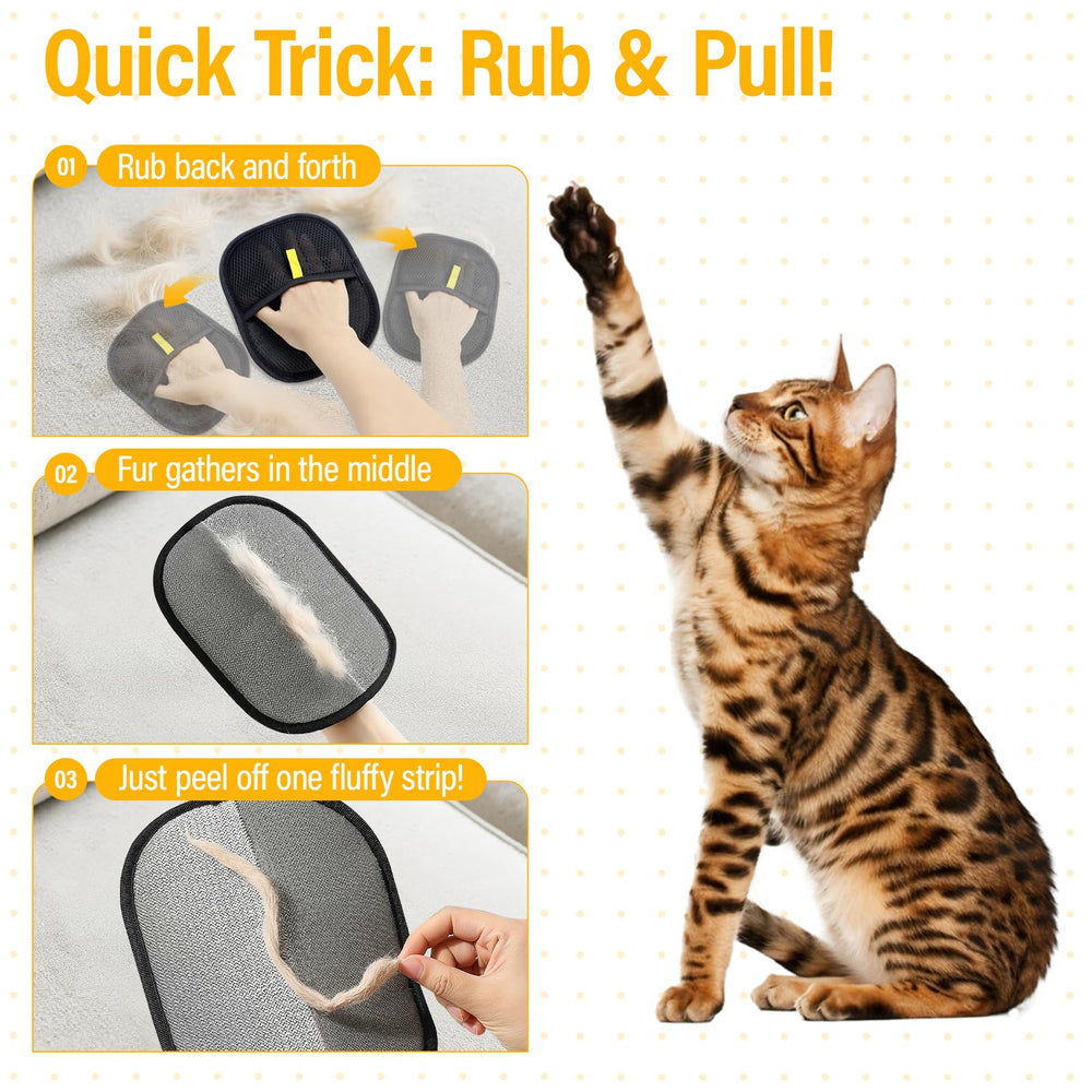PETSWEET washable-reusable-pet-hair-glove highlights sustainable cleanup.