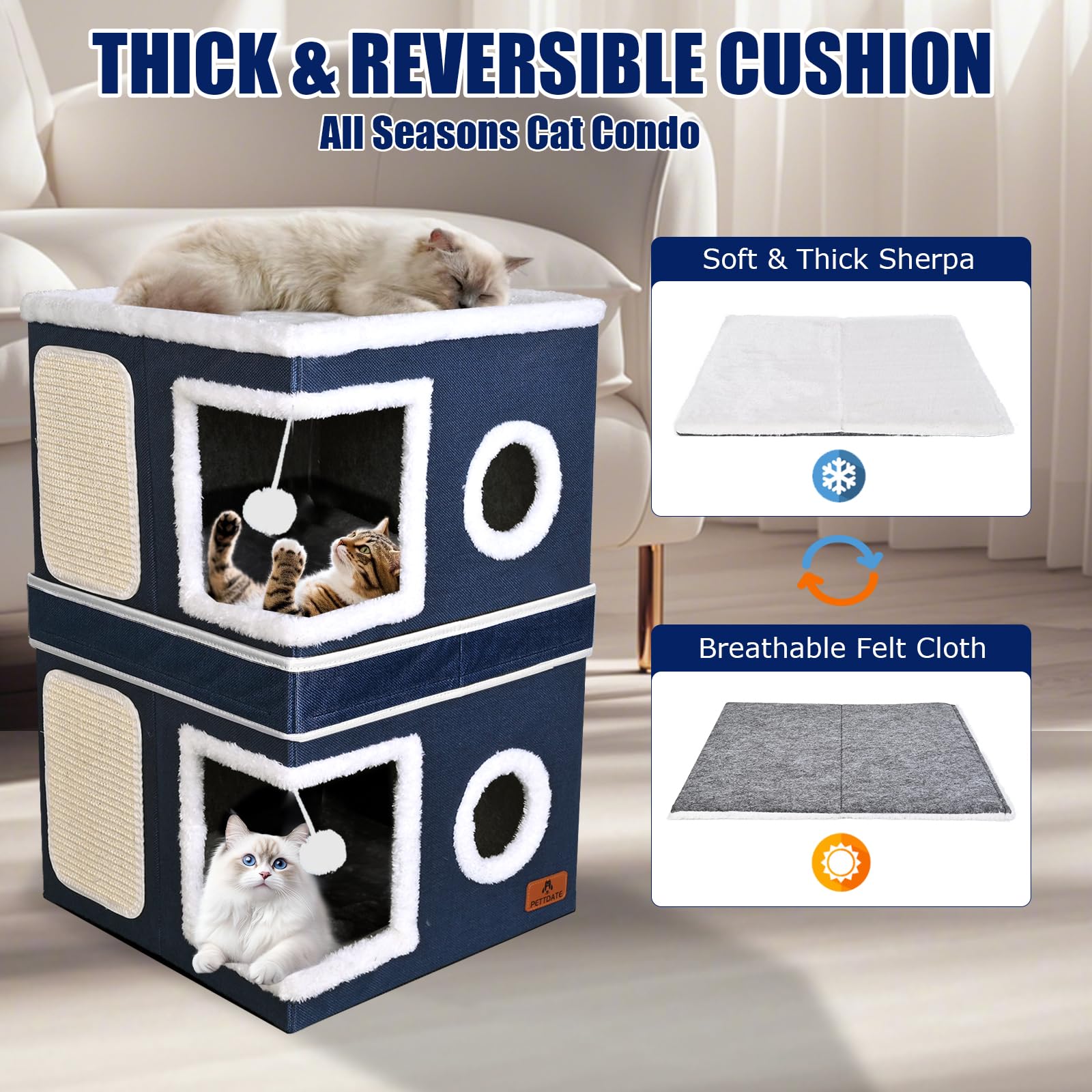 PETTDATE foldable design enables quick setup and easy flat storage