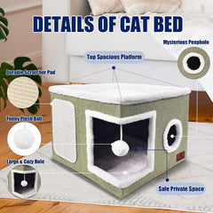 PETTDATE cat bed fluffy ball toy adds interactive play to daily fun