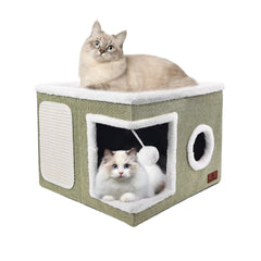 PETTDATE cat bed open top platform offers roomy lounging for indoor cats