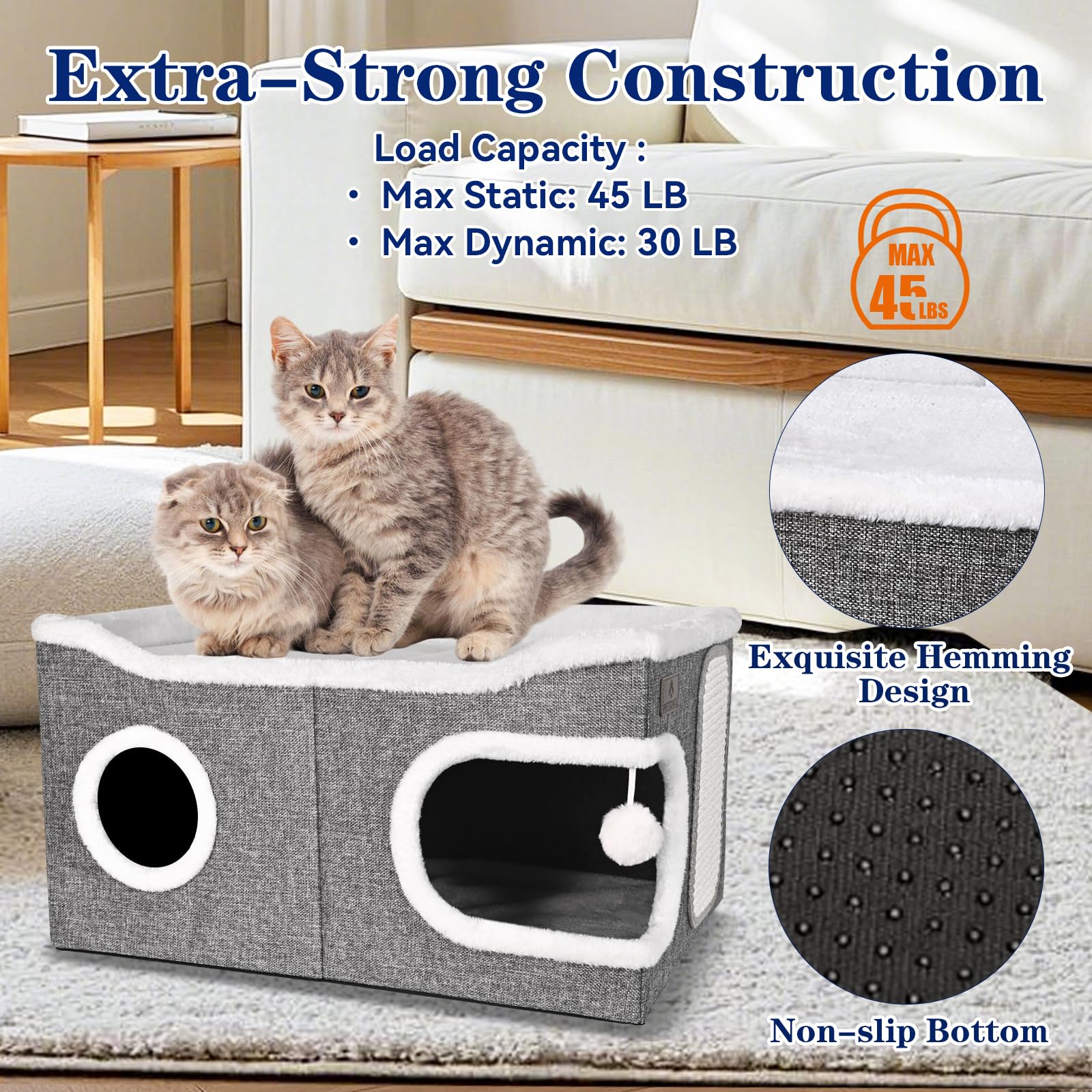 PETTDATE spacious top platform invites long naps and stretching in comfort.