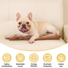 PetTemp auto-constant temperature pad maintains comfortable warmth indoors.