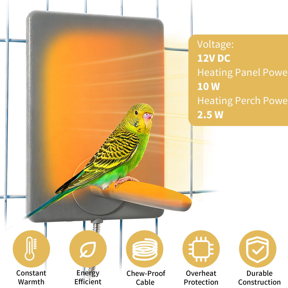 PetTemp abs-chew-proof-panel demonstrates durable, safe materials resilient to bird pecking