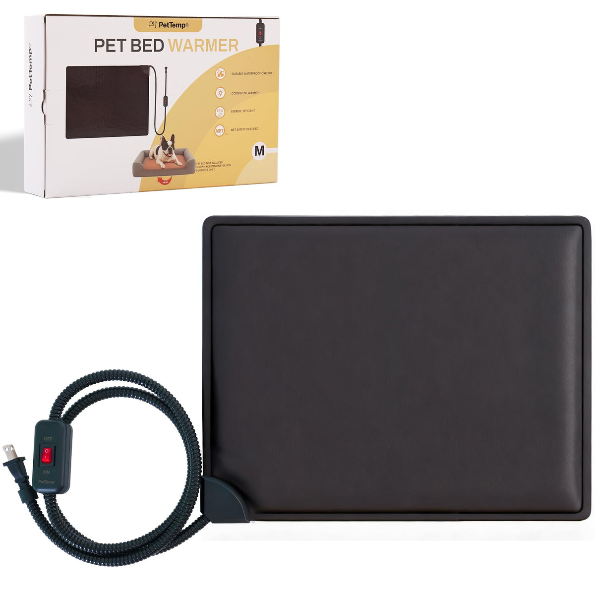 PetTemp cat bed warmer under-bed setup delivers gentle warmth for cats and kittens.