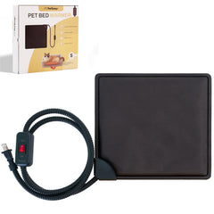 PetTemp cat bed warmer under cushion provides gentle warmth for pets.