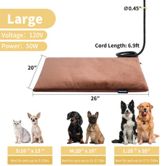 PetTemp constant temperature feature provides steady warmth for comfort.