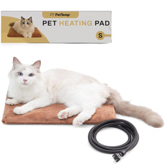PetTemp heated pad plush cover close-up offers soft, cozy paws for pets.