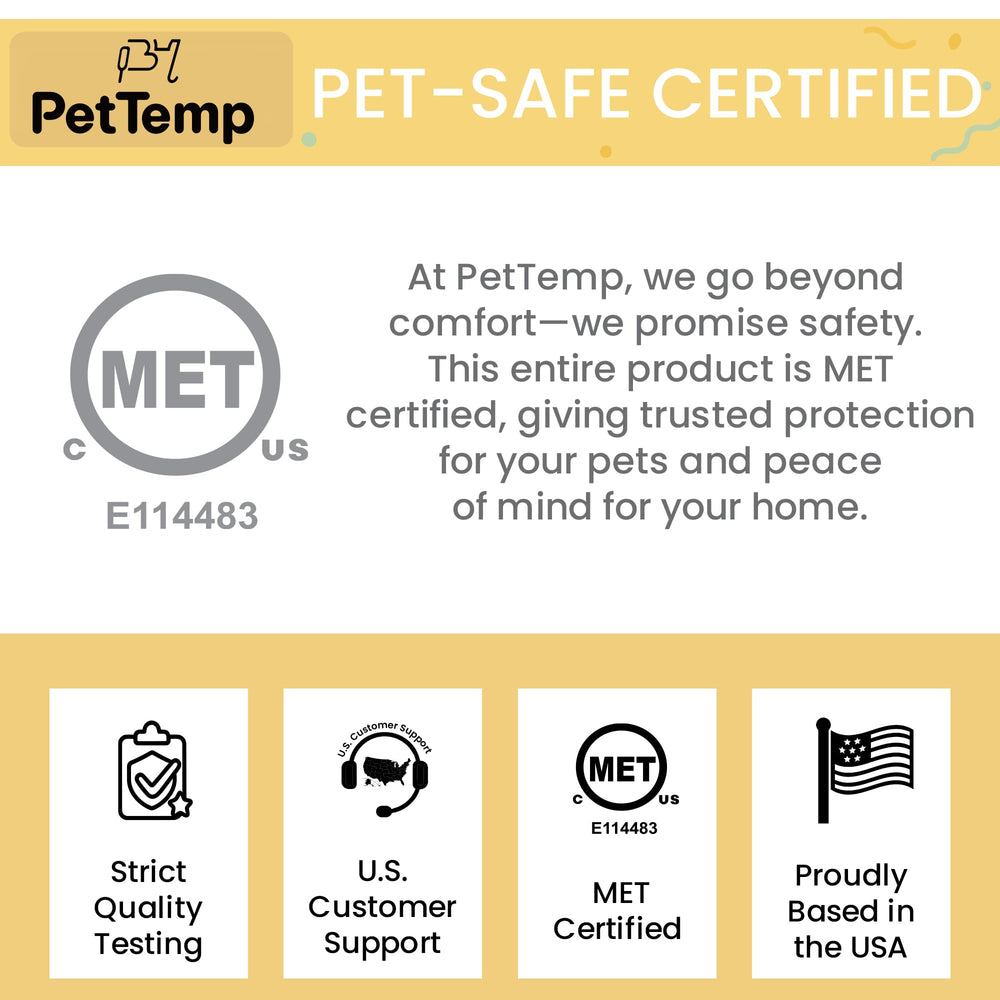PetTemp US support plus 1-year warranty image communicates reliable service.
