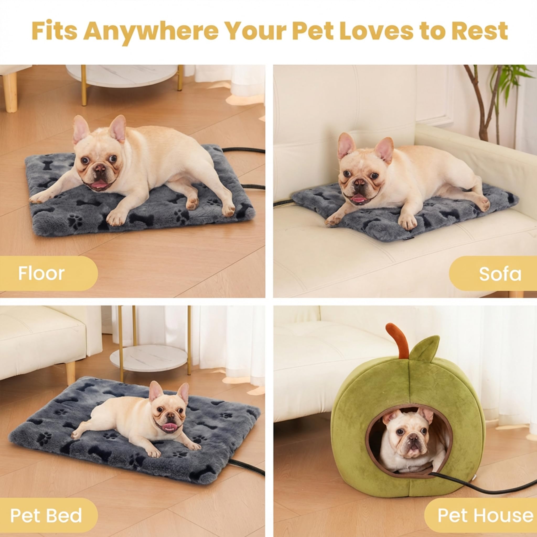 PetTemp heated pad round option close-up ideal for round beds.