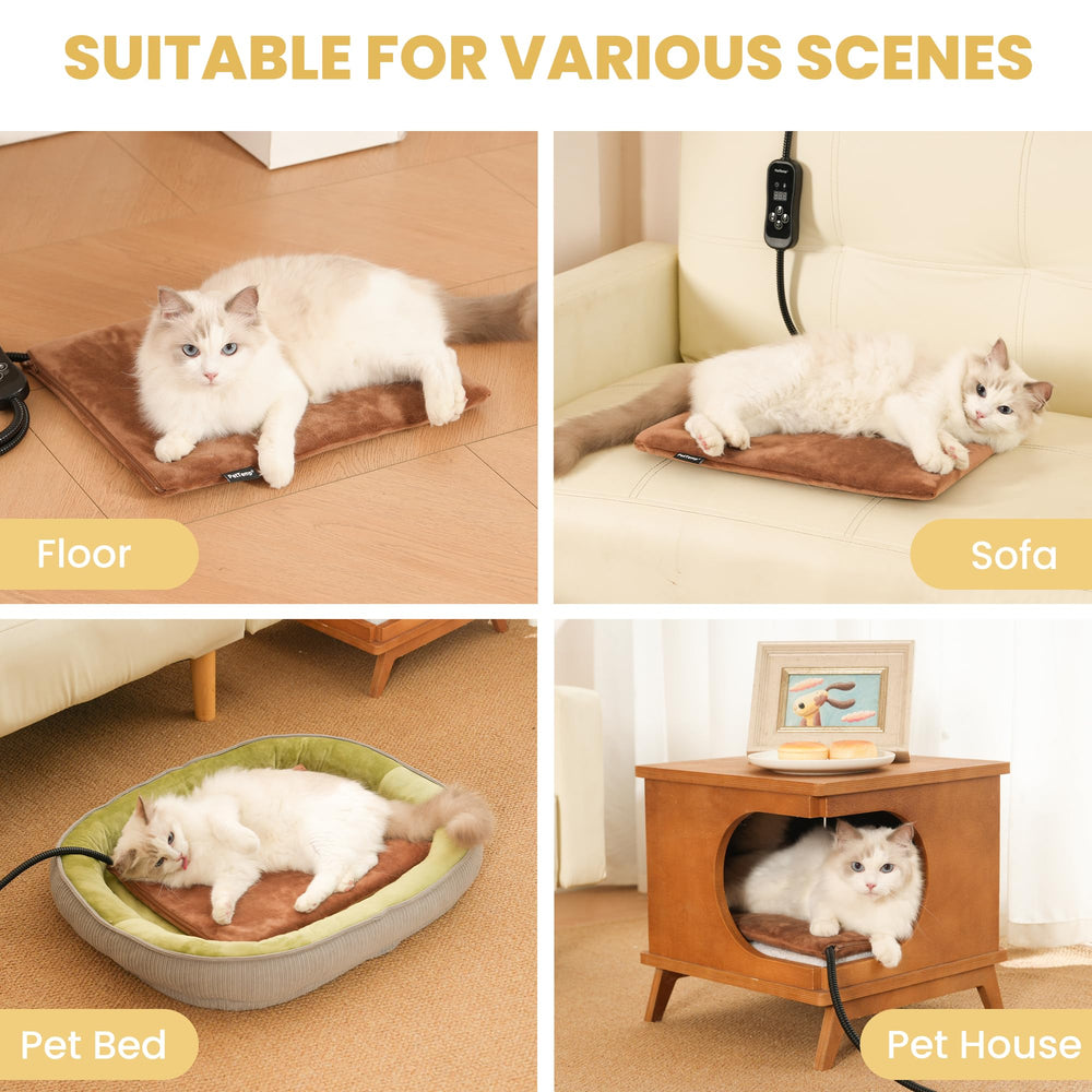 PetTemp pad placed on floor for versatile indoor use