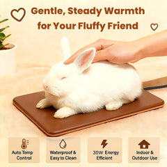 PetTemp small animal bed with heating pad inside offers a warm cozy nook.