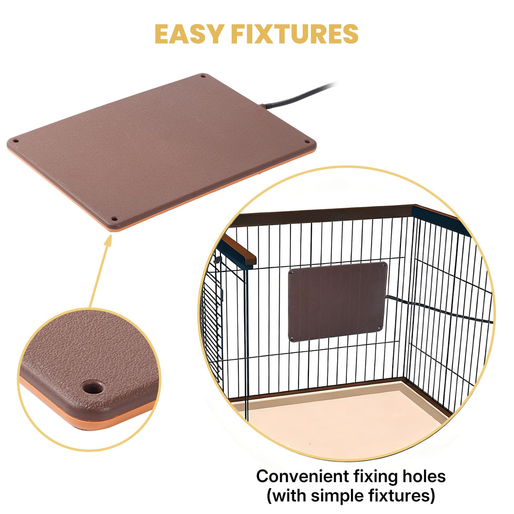 PetTemp pad suitable for chickens and other small birds in coop settings.