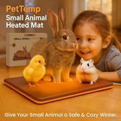 PetTemp heating pad with protected cord side view demonstrates chew-resistant design.
