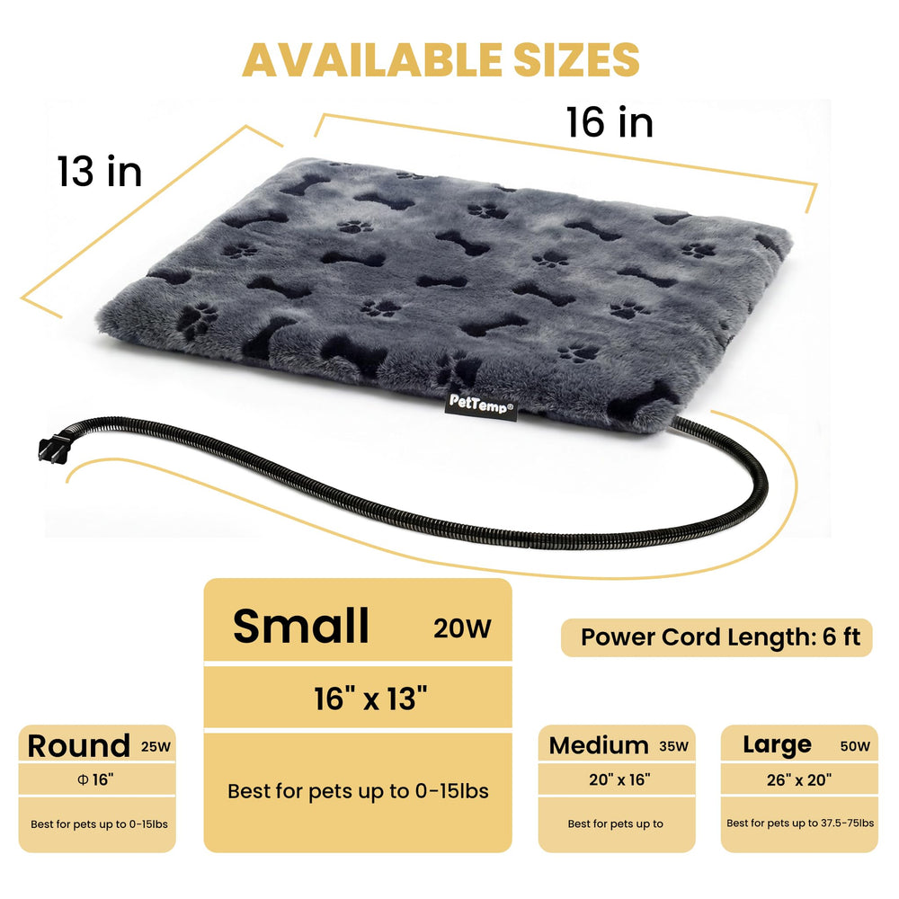 PetTemp waterproof removable cover keeps pet bed clean