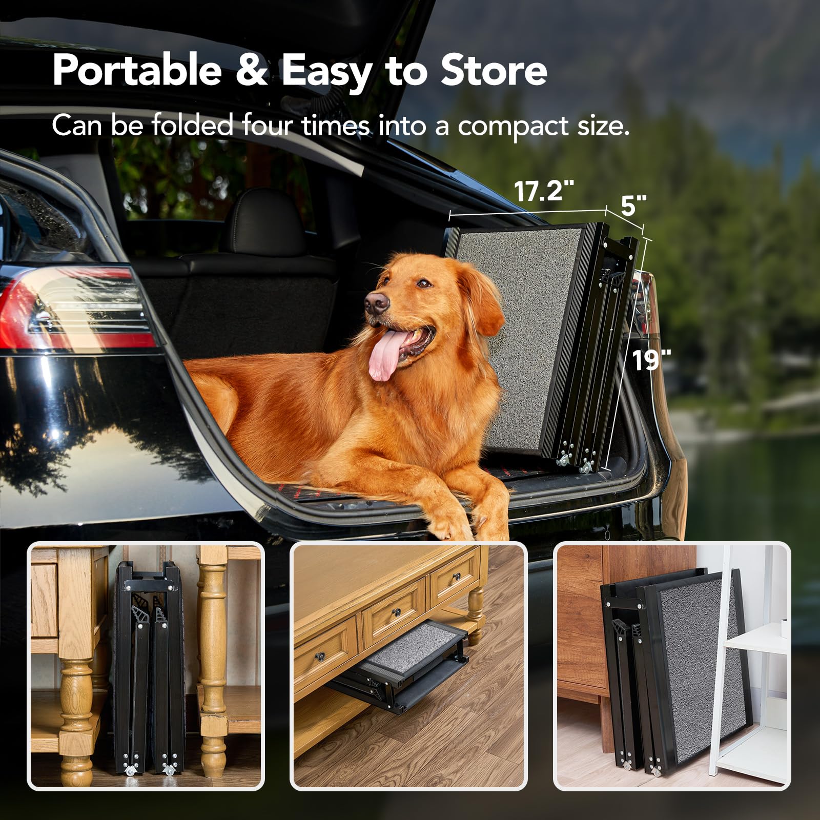 PetThem dog ramp shows simple in-car setup for daily errands