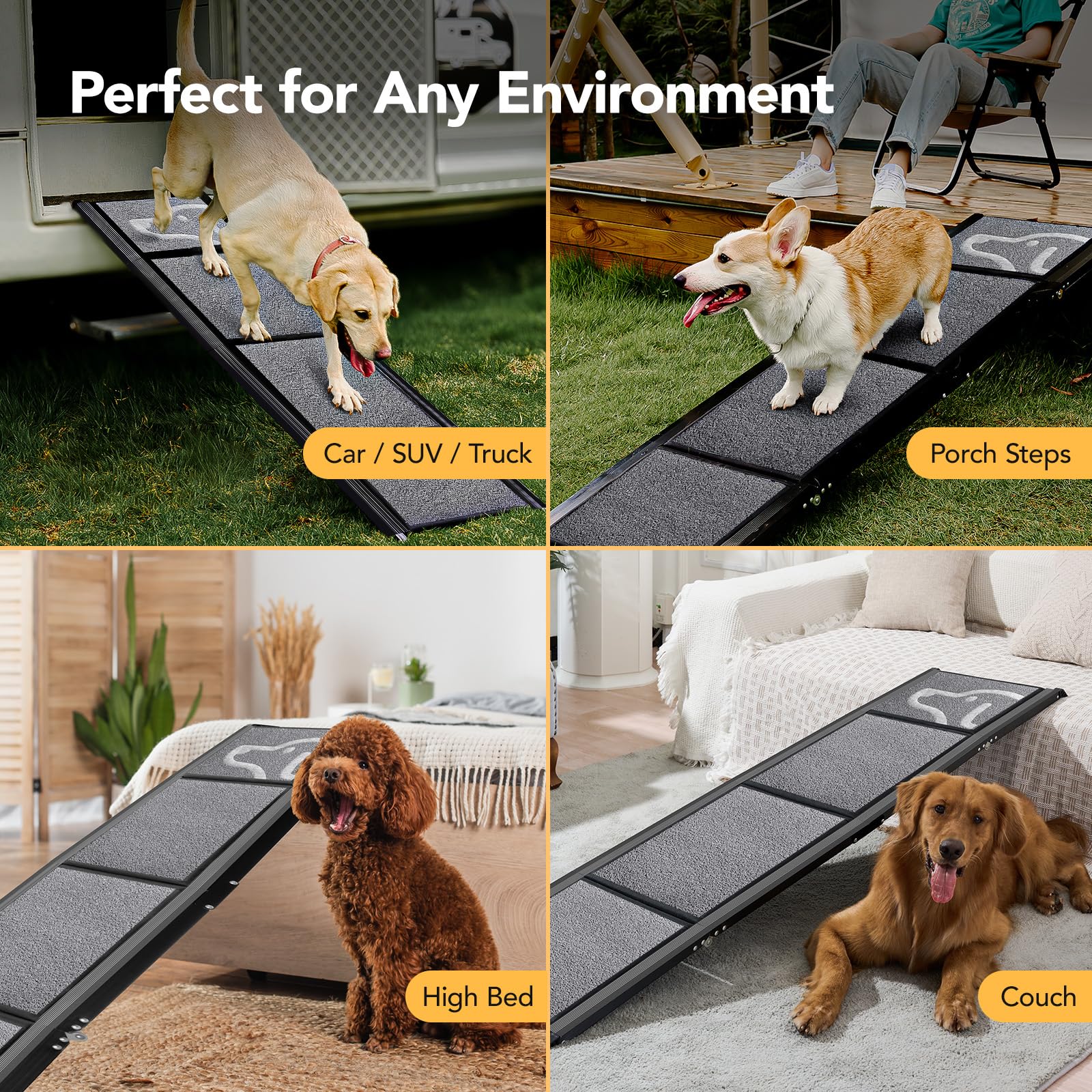 PetThem dog ramp ideal for outdoor trips and pet-friendly adventures