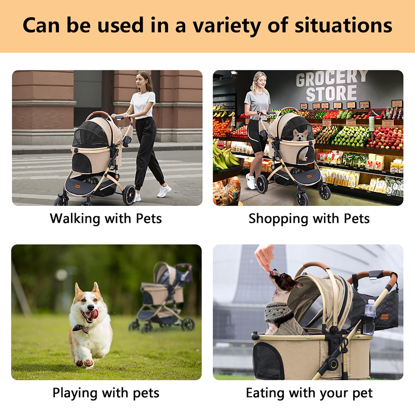 Pettingzoo dual-damping springs cushion bumps for comfortable pet rides