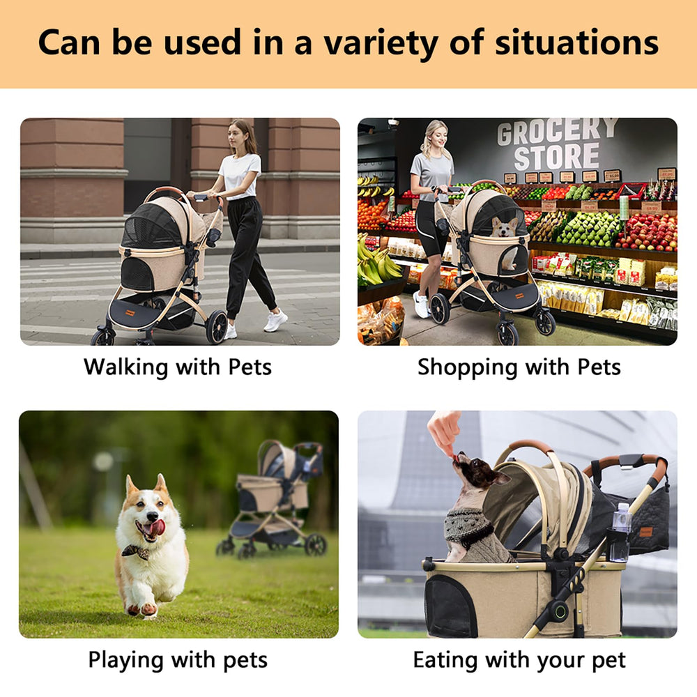 Pettingzoo dual-damping springs cushion bumps for comfortable pet rides
