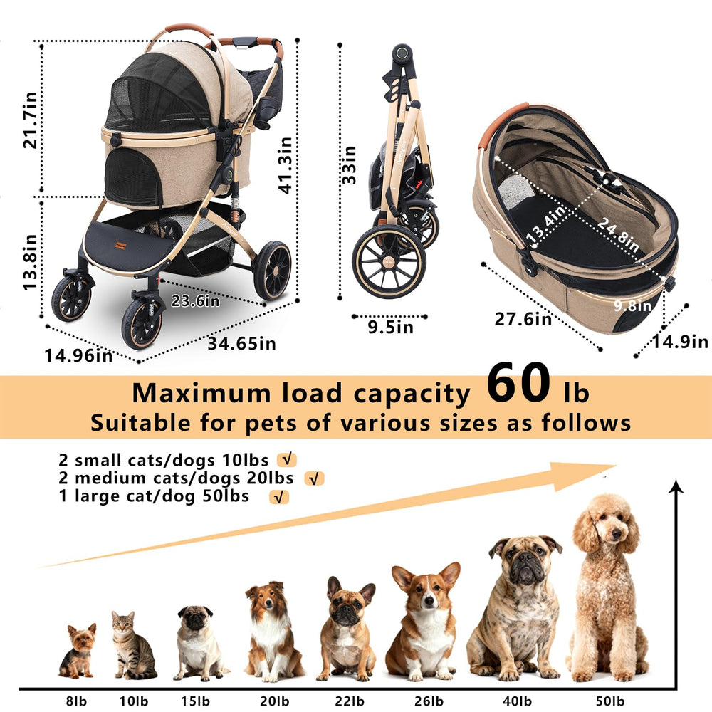 Pettingzoo spacious pet compartment fits two small pets securely