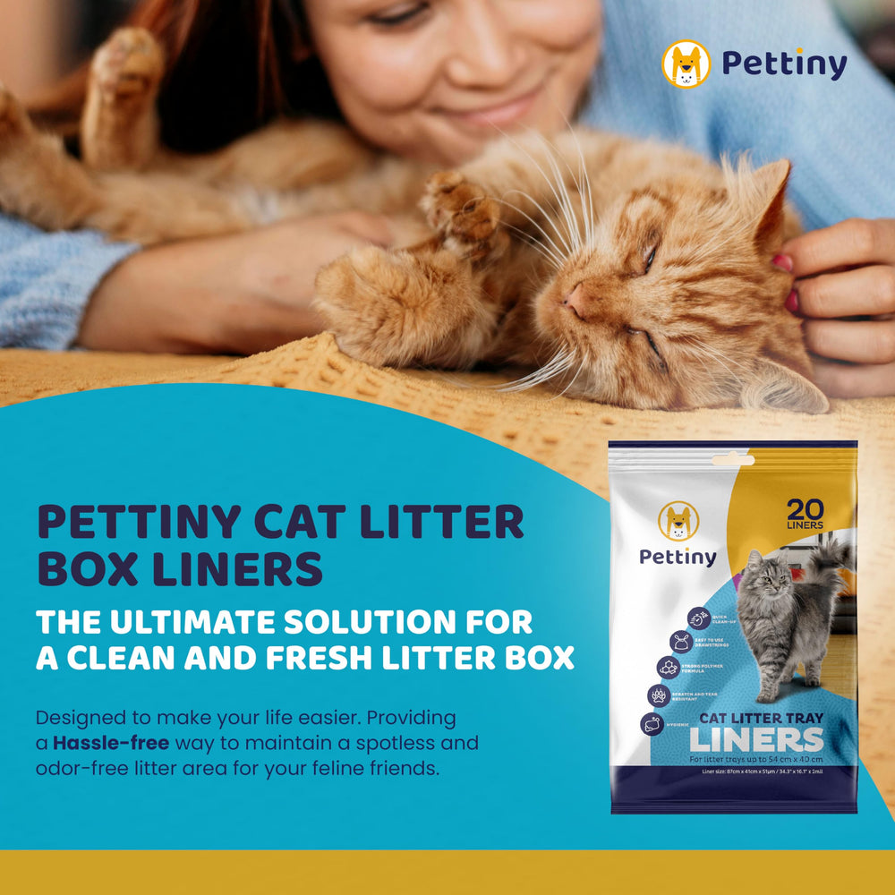 Pettiny 34.3 x 16.1 inch liner fits jumbo litter pans for multi-cat homes.