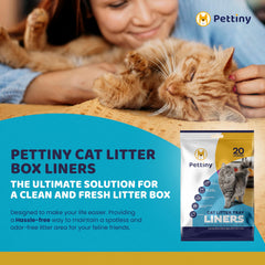 Pettiny 34.3 x 16.1 inch liner fits jumbo litter pans for multi-cat homes.